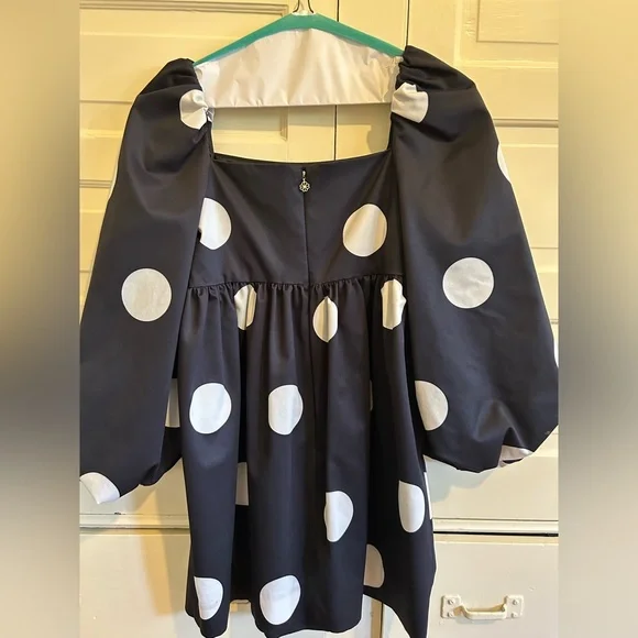 Kate Spade Polkadot Faille Mini Dress - Picture 4 of 6